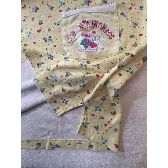 Mary Engelbreit Dream Wear  XL Nightgown Yellow Floral "Cup of Kindness" - Picture 9 of 12